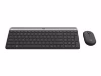 LOGITECH Slim Wireless Keyboard and Mouse Combo MK470 - GRAPHITE