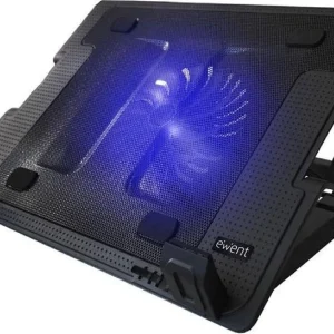 AC8110 2 in 1 Laptophouder en laptopkoeler – 5 standen verstelbaar – Incl 2x. USB poorten – LED verlichting