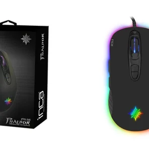 INCA Gaming Muis IMG-348 3200 DPI, RGB, 7 Tasten, USB, SW retail