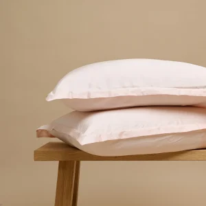 TENCEL™ Sateen Kussensloop Perzik Wit