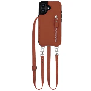 Luna | Crossbody Back Cover met Rits | Sienna Brown