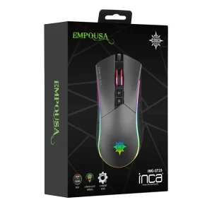 INCA Gaming Muis IMG-GT19 4800 DPI, RGB, 7 Tasten, USB, SW retail