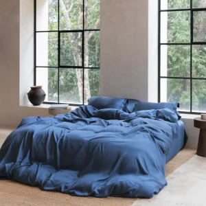 TENCEL™ Twill Dekbedovertrek Donker Blauw