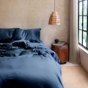 TENCEL™ - Sateen Dekbedovertrek Donker Blauw