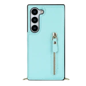 Luna | Crossbody Back Cover met Rits | Sea Foam Turquoise