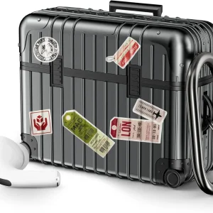 Koffer | Airpods Hoesje | Zwart