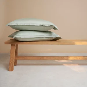 TENCEL™ - Sateen Kussensloop Grijs Groen