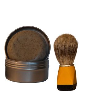 Vegan biologische scheerzeep met munt, salie en lavendel voor een gladde huid