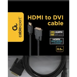 Gembird 1.8m, HDMI/DVI, M/M 1,8 m DVI-D Zwart