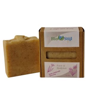 Biologische zacht exfoliërende haverzeep voor gezicht en lichaam