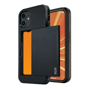 R2B iPhone 11 Hoesje met Pasjeshouder - Screenprotector - 3 Pasjes - Stevig & Beschermend - Zwart
