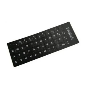Keyboard Stickers for any Laptop, Desktop ,Notebook Black-White black  / White-black English US layout 11mm*13mm
