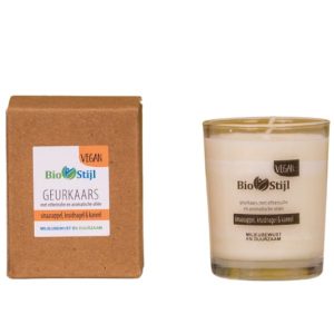 Geurkaars “kerst” met sinaasappel, kruidnagel en kaneel