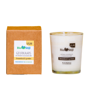 Geurkaars Limoenblad en gember