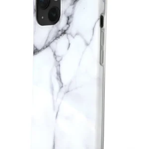 R2B iPhone 13 Marmerlook Hoesje - Screenprotector - Stijlvol & Stevig - Wit