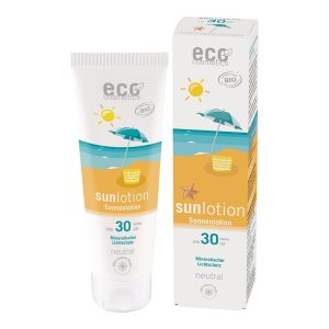 Biologische zonnebrandcrème SPF30 zonder parfum en alcohol ook geschikt voor kinderen